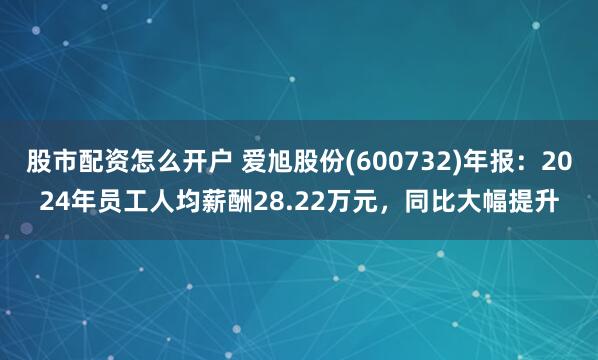 股市配资怎么开户 爱旭股份(600732)年报：2024年员工人均薪酬28.22万元，同比大幅提升
