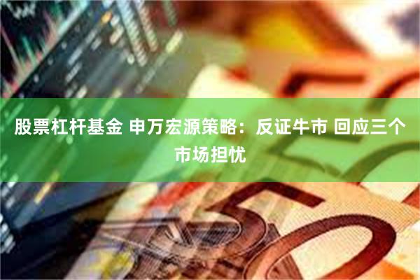 股票杠杆基金 申万宏源策略：反证牛市 回应三个市场担忧